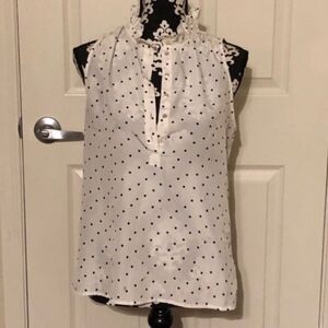 J.Crew Polka Dot chiffon blouse